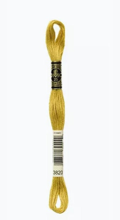 DMC 6 Strand Cotton Embroidery Floss / 3820 DK Straw