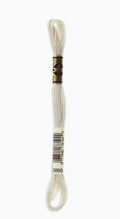 DMC 6 Strand Cotton Embroidery Floss / 3866 Ultra V LT Mocha Brown