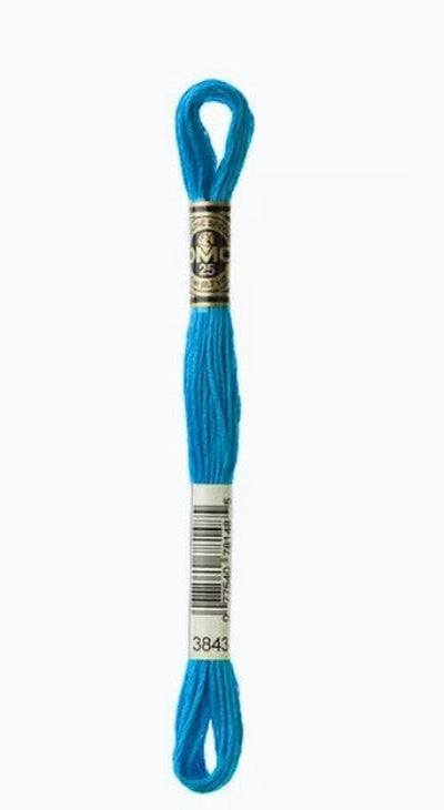 DMC 6 Strand Cotton Embroidery Floss / 3843 Electric Blue