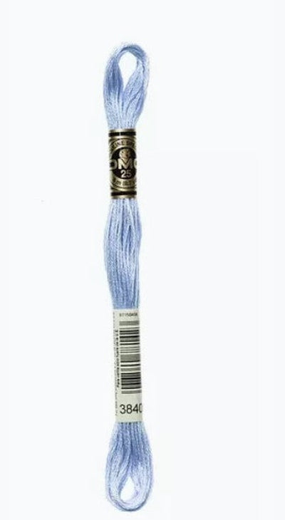 DMC 6 Strand Cotton Embroidery Floss / 3840 LT Lavender Blue