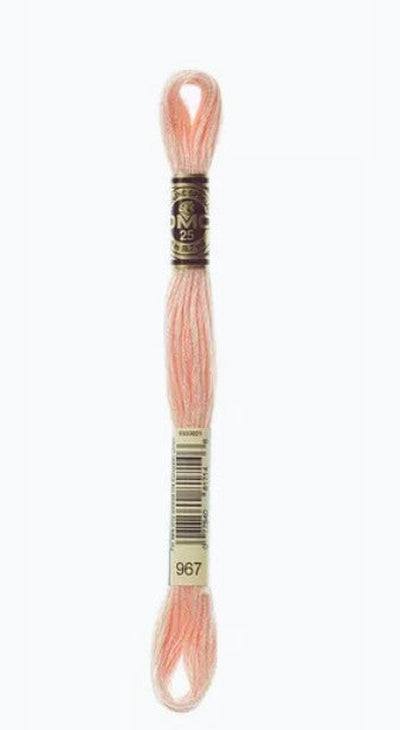 DMC 6 Strand Cotton Embroidery Floss / 967 V LT Apricot