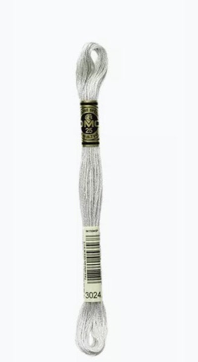 DMC 6 Strand Cotton Embroidery Floss / 3024 V LT Brown Gray