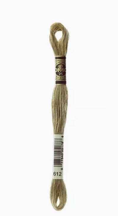 DMC 6 Strand Cotton Embroidery Floss / 612 LT Drab Brown