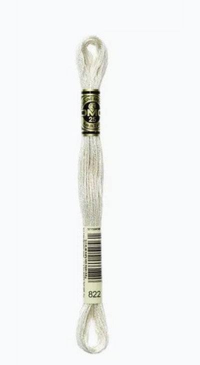 DMC 6 Strand Cotton Embroidery Floss / 822 LT Beige Gray