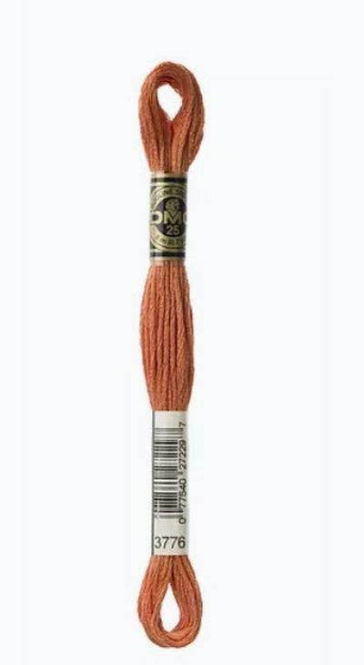 DMC 6 Strand Cotton Embroidery Floss / 3776 LT Mahogany