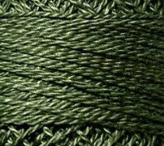 Valdani Solid Pearl Cotton Ball Size 12 - 109yd / 190 Rich Olive Green