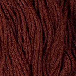 Valdani Solid 6 Ply Skeins / 1641 Red Brown Light