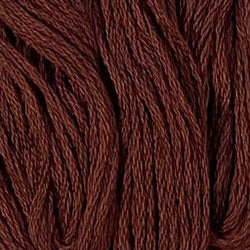 Valdani Solid 6 Ply Skeins / 1642 Red Brown Med. Light