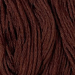 Valdani Solid 6 Ply Skeins / 1643 Red Brown Medium