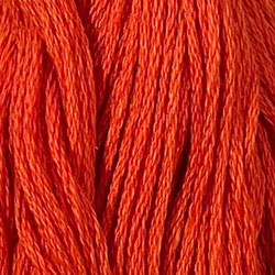 Valdani Solid 6 Ply Skeins / 73 Peach Orange Dark