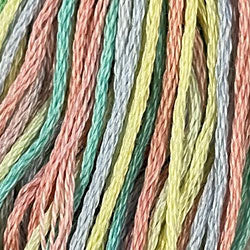 Valdani Variegated 6 Ply Skeins / M38 Baby Soft Pastel