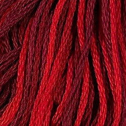 Valdani Variegated 6 Ply Skeins / M43 Vibrant Reds