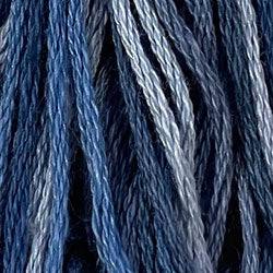 Valdani Variegated 6 Ply Skeins / M68 Blue Clouds