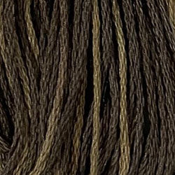 Valdani Variegated 6 Ply Skeins / O548 Blackened Khaki Brown