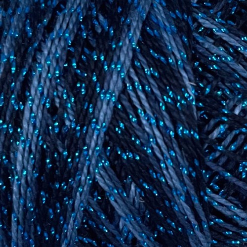 Valdani Sparkle Pearl Cotton - Size 8 / C702 Sparkly Sky
