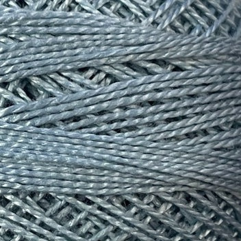 Valdani Solid Pearl Cotton Ball Size 8 - 73yd / 90 Light Soft Blue