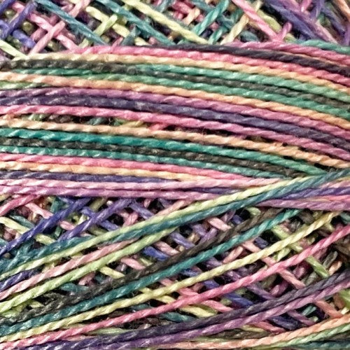 Valdani Variegated Pearl Cotton Ball Size 12 - 109yd / S301 Color Rhapsody