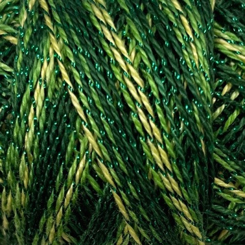 Valdani Sparkle Pearl Cotton - Size 12 / C704 Sparkly Grass
