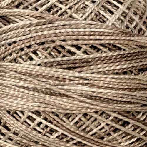 Valdani Variegated Pearl Cotton Ball Size 5 - 46yd / S307 Linen Whisper