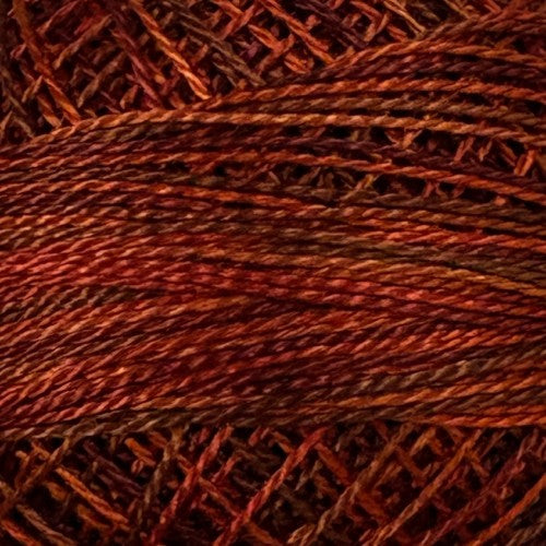 Valdani Variegated Pearl Cotton Ball Size 5 - 46yd / S313 Quiet Amber
