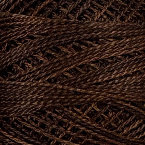 Valdani Variegated Pearl Cotton Ball Size 5 - 46yd / S315 Light Espresso