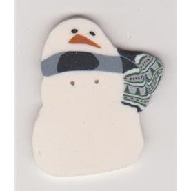 Country Snowman Button