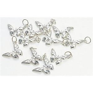 Butterfly Charm with Rhinestone