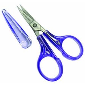 Curved Lavender Cotton Candy Embroidery Scissors - 3 1/2