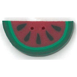 Small Red Half Watermelon Button