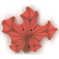 Small Orange Maple Leaf Button