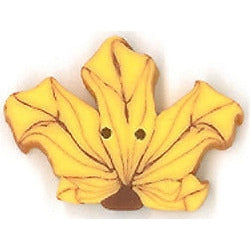 Small Yellow Maple Leaf Button